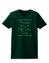 Happy St Patricks Day Clovers Womens Dark T-Shirt-TooLoud-Forest-Green-Small-Davson Sales