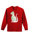 Happy St. Catty's Day - St. Patrick's Day Cat Adult Long Sleeve Dark T-Shirt by TooLoud-Clothing-TooLoud-Red-Small-Davson Sales