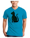 Happy St. Catty's Day - St. Patrick's Day Cat Adult V-Neck T-shirt by TooLoud-Mens V-Neck T-Shirt-TooLoud-Turquoise-Small-Davson Sales