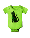 Happy St. Catty's Day - St. Patrick's Day Cat Baby Romper Bodysuit by TooLoud-Baby Romper-TooLoud-Lime-Green-06-Months-Davson Sales