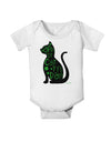 Happy St. Catty's Day - St. Patrick's Day Cat Baby Romper Bodysuit by TooLoud-Baby Romper-TooLoud-White-06-Months-Davson Sales