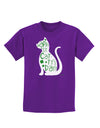 Happy St. Catty's Day - St. Patrick's Day Cat Childrens Dark T-Shirt by TooLoud-Childrens T-Shirt-TooLoud-Purple-X-Small-Davson Sales