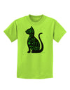 Happy St. Catty's Day - St. Patrick's Day Cat Childrens T-Shirt by TooLoud-Childrens T-Shirt-TooLoud-Lime-Green-X-Small-Davson Sales