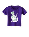 Happy St. Catty's Day - St. Patrick's Day Cat Toddler T-Shirt Dark by TooLoud-Toddler T-Shirt-TooLoud-Purple-2T-Davson Sales