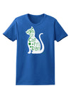 Happy St. Catty's Day - St. Patrick's Day Cat Womens Dark T-Shirt by TooLoud-Womens T-Shirt-TooLoud-Royal-Blue-X-Small-Davson Sales