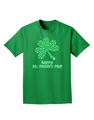 Happy St. Paddy's Day Shamrock Design Adult Dark T-Shirt by TooLoud-Mens T-Shirt-TooLoud-Kelly-Green-Small-Davson Sales