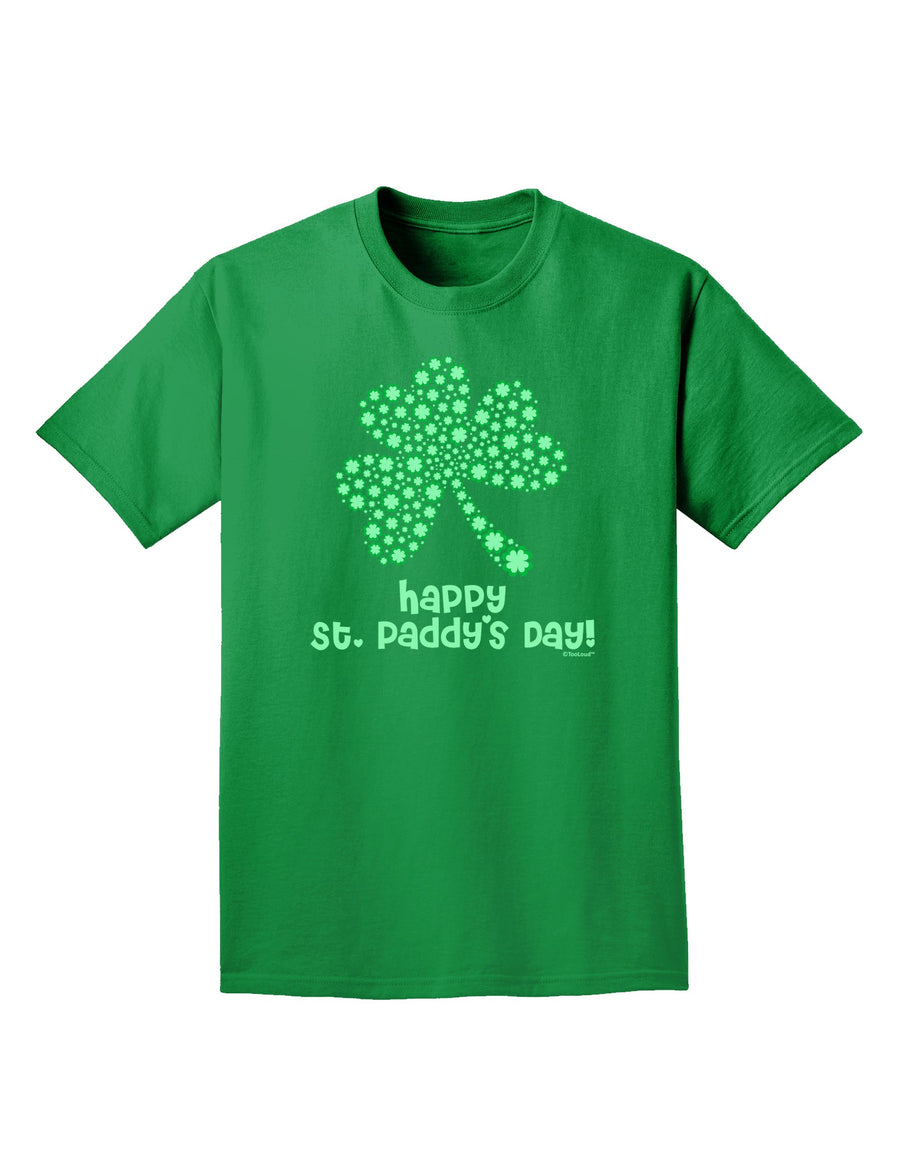 Happy St. Paddy's Day Shamrock Design Adult Dark T-Shirt by TooLoud-Mens T-Shirt-TooLoud-Purple-Small-Davson Sales