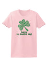 Happy St. Paddy's Day Shamrock Design Womens T-Shirt by TooLoud-Womens T-Shirt-TooLoud-PalePink-X-Small-Davson Sales