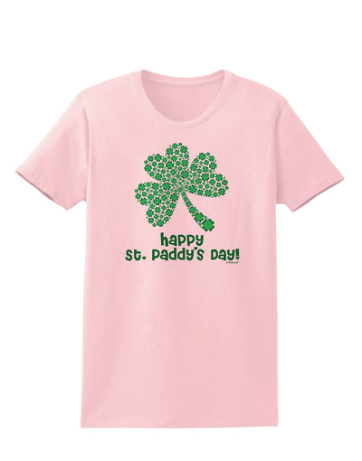 Happy St. Paddy's Day Shamrock Design Womens T-Shirt by TooLoud-Womens T-Shirt-TooLoud-PalePink-X-Small-Davson Sales