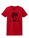 Happy St. Paddy's Day Shamrock Design Womens T-Shirt by TooLoud-Womens T-Shirt-TooLoud-Red-X-Small-Davson Sales