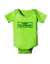 Happy Tax Day Baby Romper Bodysuit-Baby Romper-TooLoud-Lime-06-Months-Davson Sales