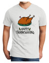 Happy Thanksgiving Adult V-Neck T-shirt-Mens T-Shirt-TooLoud-White-Small-Davson Sales