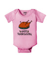 Happy Thanksgiving Baby Romper Bodysuit-Baby Romper-TooLoud-Pink-06-Months-Davson Sales