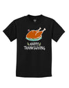 Happy Thanksgiving Childrens T-Shirt-Childrens T-Shirt-TooLoud-Black-X-Small-Davson Sales