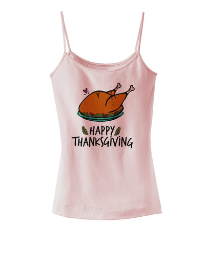 Happy Thanksgiving Dark Womens V-Neck Dark T-Shirt-Womens V-Neck T-Shirts-TooLoud-SoftPink-Small-Davson Sales
