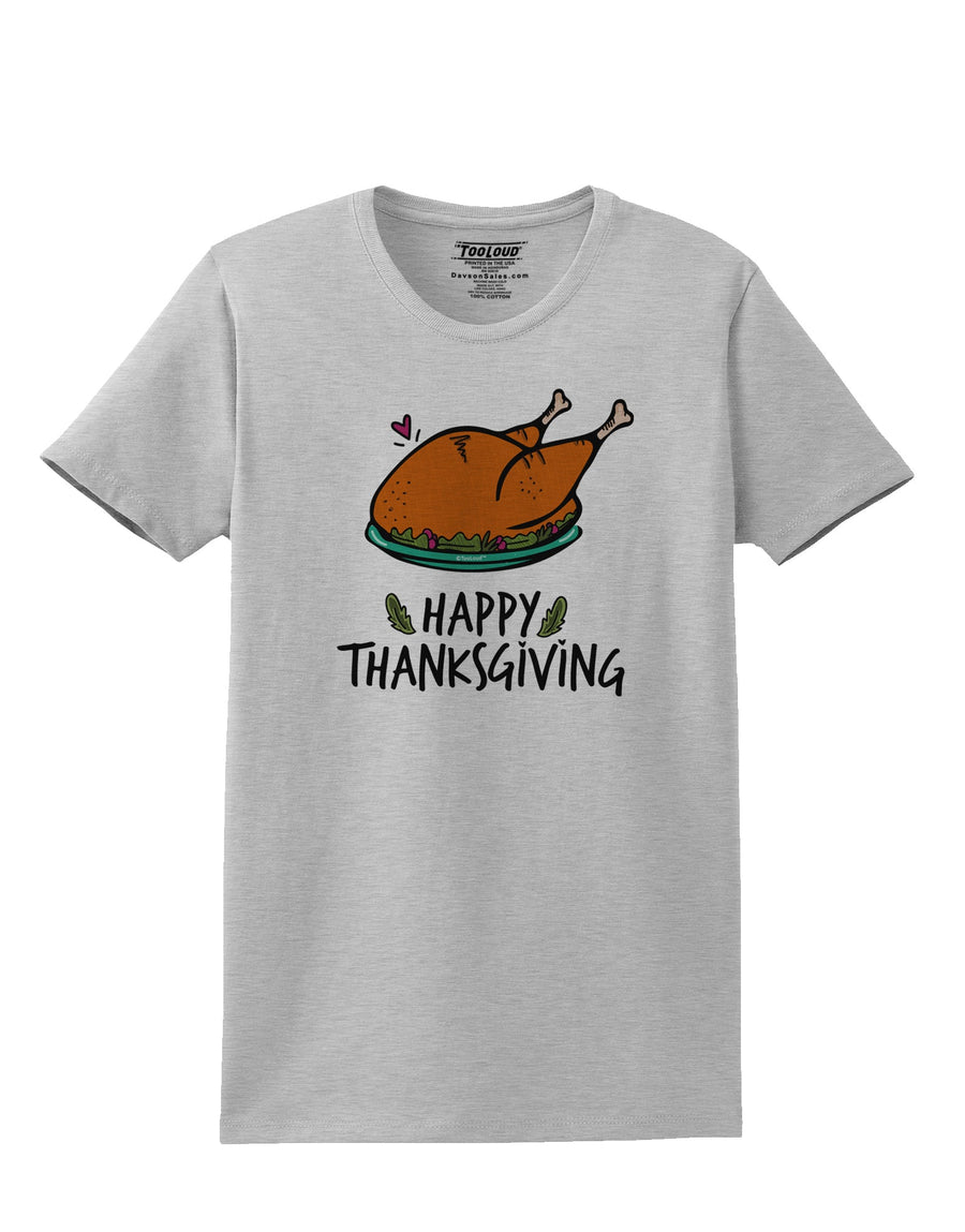 Happy Thanksgiving Womens T-Shirt-Womens T-Shirt-TooLoud-White-X-Small-Davson Sales
