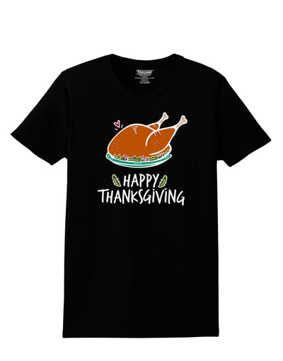 Happy Thanksgiving Womens T-Shirt-Womens T-Shirt-TooLoud-Black-X-Small-Davson Sales