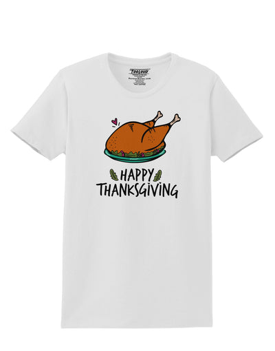 Happy Thanksgiving Womens T-Shirt-Womens T-Shirt-TooLoud-White-X-Small-Davson Sales