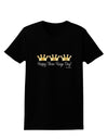 Happy Three Kings Day - 3 Crowns Womens Dark T-Shirt by TooLoud-Womens T-Shirt-TooLoud-Black-X-Small-Davson Sales