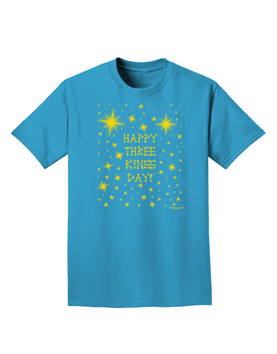 Happy Three Kings Day - Shining Stars Adult Dark T-Shirt by TooLoud-Mens T-Shirt-TooLoud-Turquoise-Small-Davson Sales