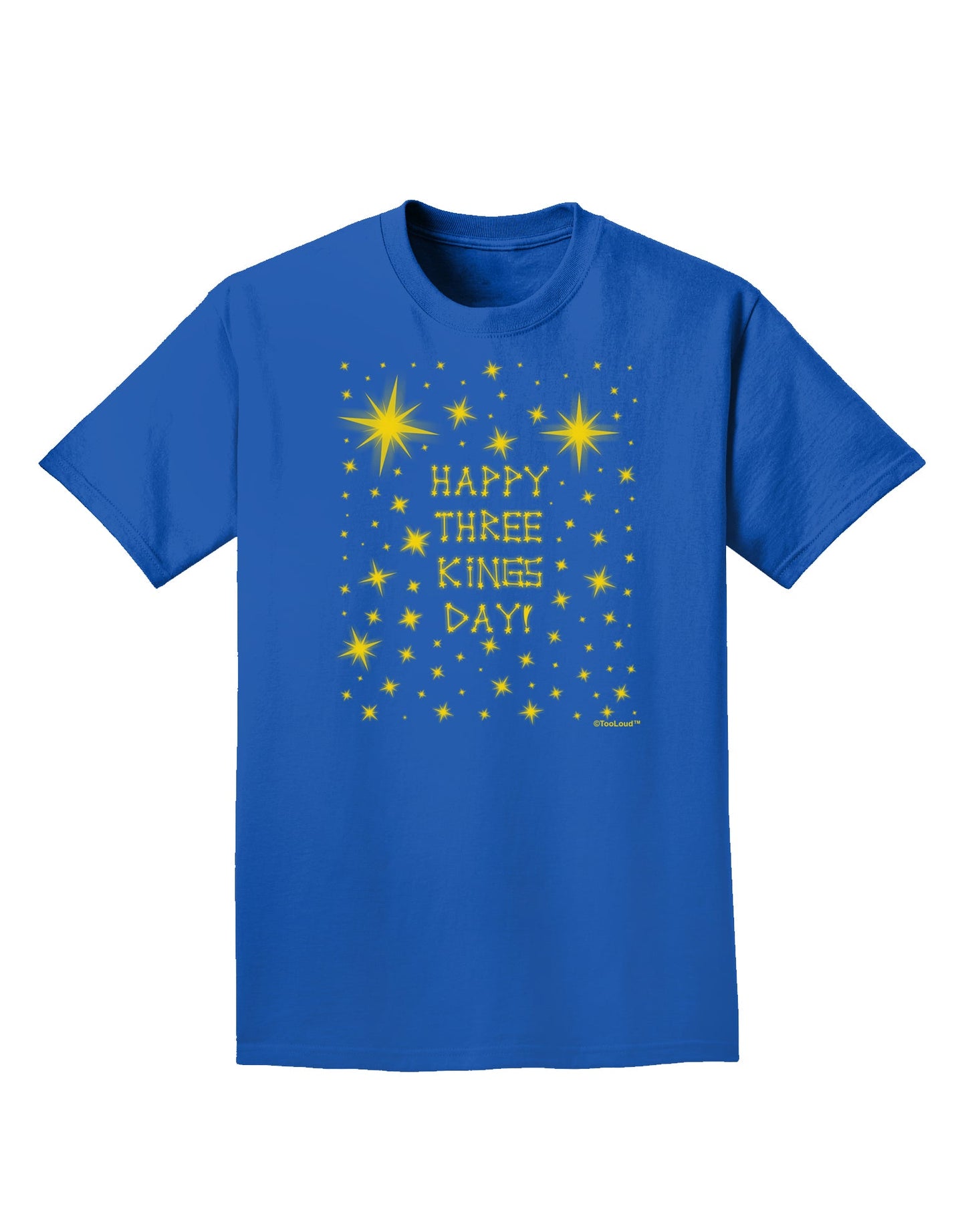 Happy Three Kings Day - Shining Stars Adult Dark T-Shirt by TooLoud-Mens T-Shirt-TooLoud-Royal-Blue-Small-Davson Sales