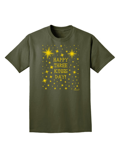 Happy Three Kings Day - Shining Stars Adult Dark T-Shirt by TooLoud-Mens T-Shirt-TooLoud-Military-Green-Small-Davson Sales