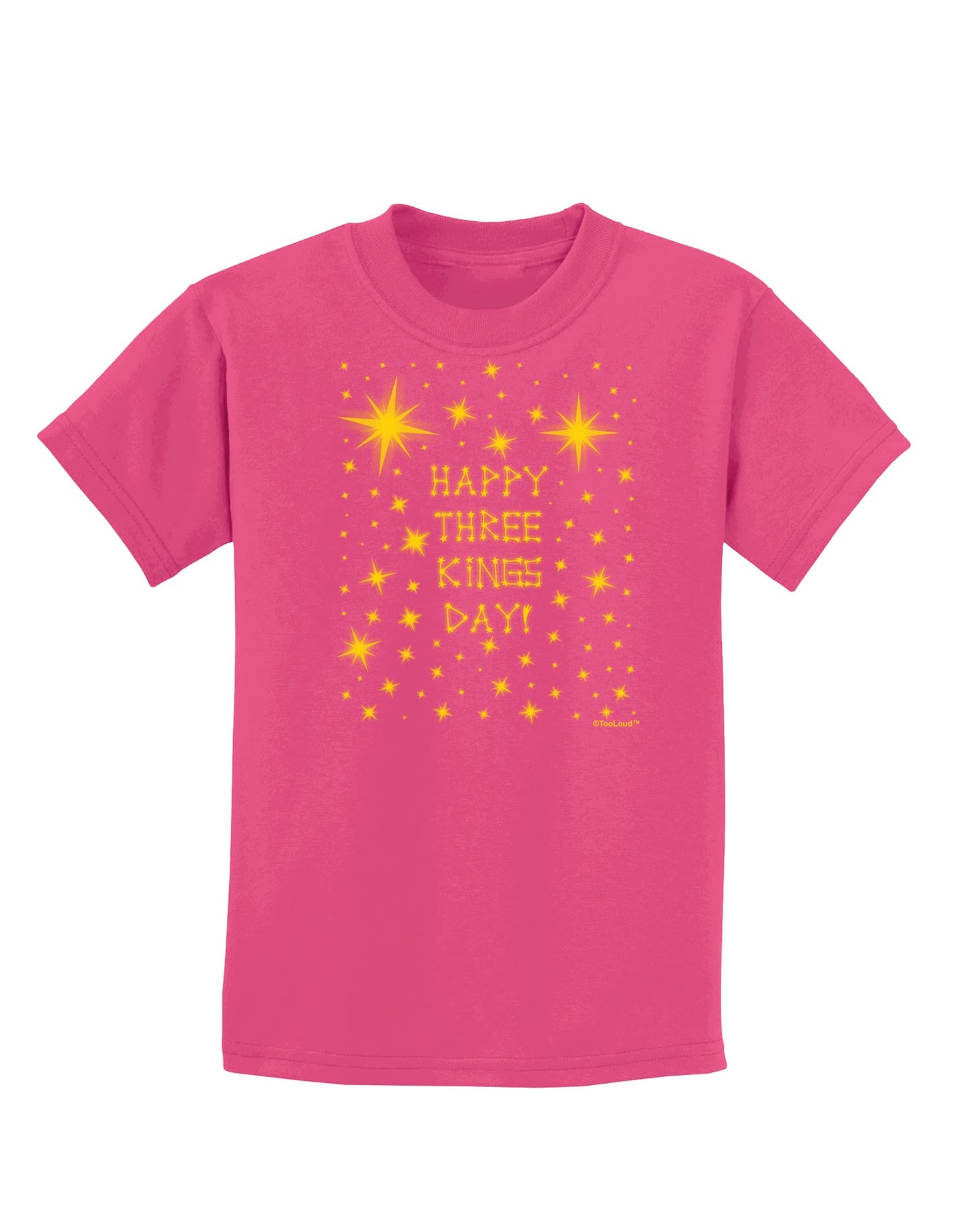 Happy Three Kings Day - Shining Stars Childrens Dark T-Shirt by TooLoud-Childrens T-Shirt-TooLoud-Sangria-X-Small-Davson Sales