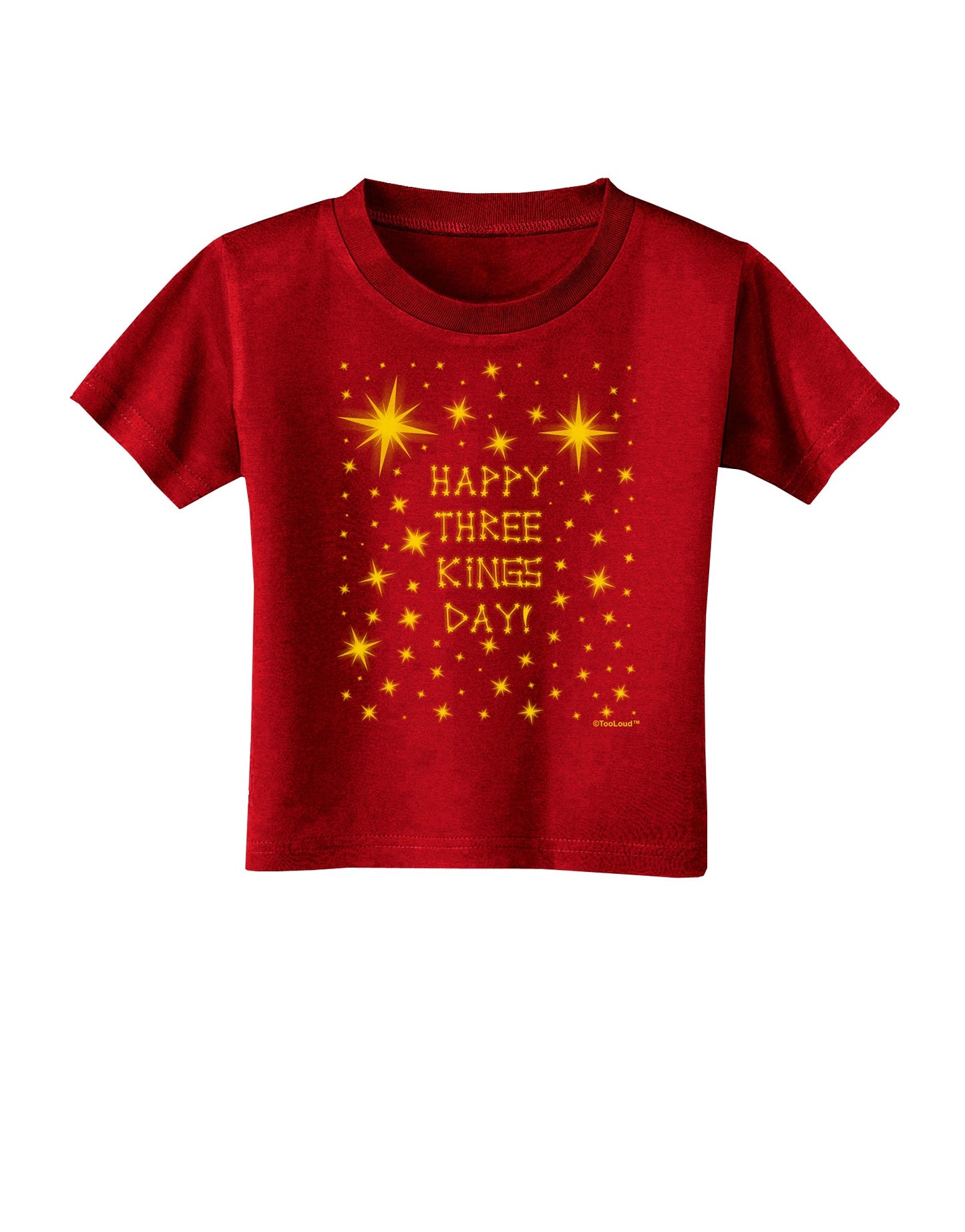 Happy Three Kings Day - Shining Stars Toddler T-Shirt Dark by TooLoud-Toddler T-Shirt-TooLoud-Red-2T-Davson Sales