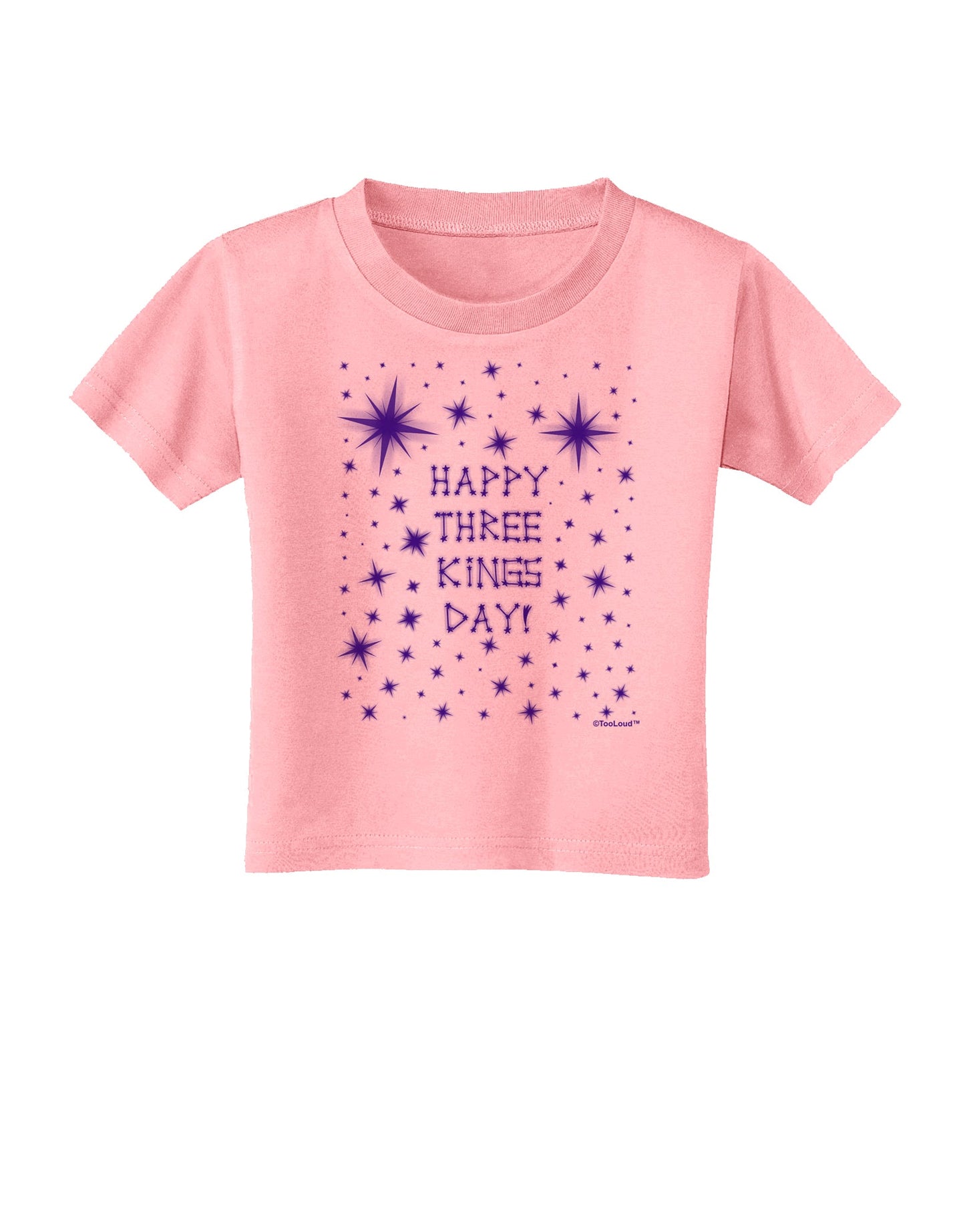 Happy Three Kings Day - Shining Stars Toddler T-Shirt by TooLoud-Toddler T-Shirt-TooLoud-Candy-Pink-2T-Davson Sales