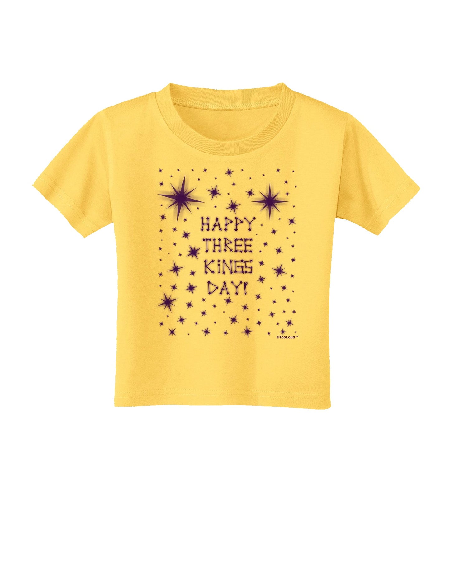 Happy Three Kings Day - Shining Stars Toddler T-Shirt by TooLoud-Toddler T-Shirt-TooLoud-Yellow-2T-Davson Sales