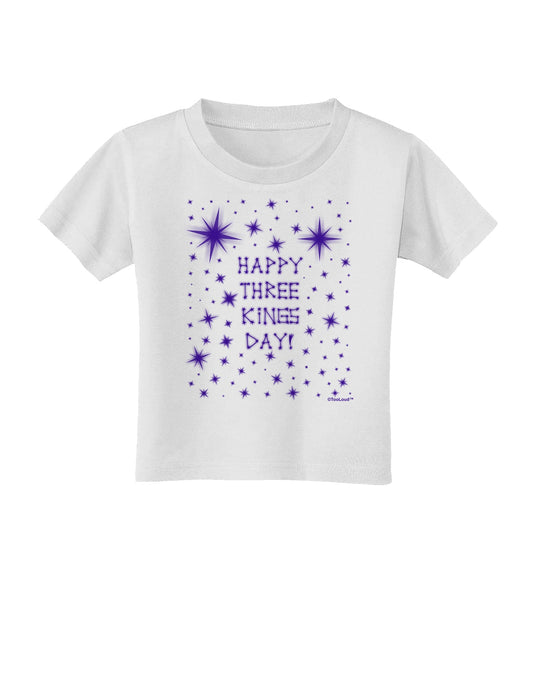 Happy Three Kings Day - Shining Stars Toddler T-Shirt by TooLoud-Toddler T-Shirt-TooLoud-White-2T-Davson Sales