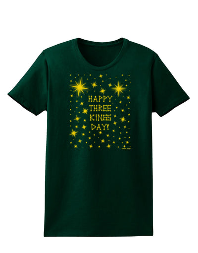 Happy Three Kings Day - Shining Stars Womens Dark T-Shirt by TooLoud-Womens T-Shirt-TooLoud-Forest-Green-Small-Davson Sales