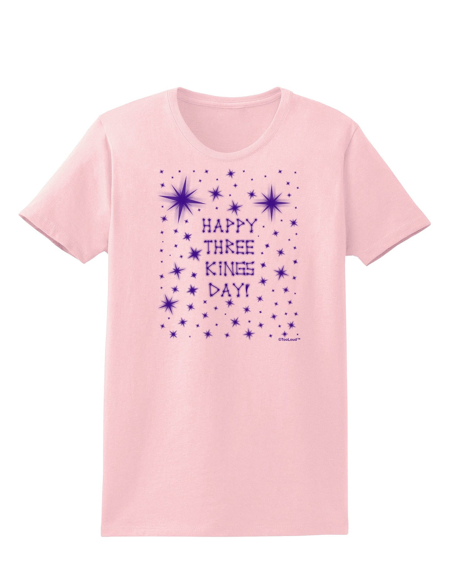 Happy Three Kings Day - Shining Stars Womens T-Shirt by TooLoud-Womens T-Shirt-TooLoud-PalePink-X-Small-Davson Sales