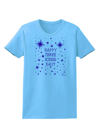 Happy Three Kings Day - Shining Stars Womens T-Shirt by TooLoud-Womens T-Shirt-TooLoud-Aquatic-Blue-X-Small-Davson Sales