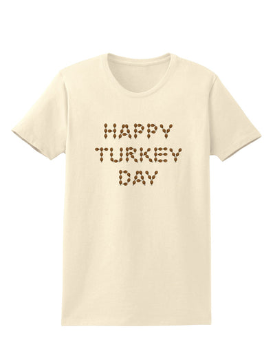 Happy Turkey Day Turkey Legs Thanksgiving Womens T-Shirt-Womens T-Shirt-TooLoud-Natural-X-Small-Davson Sales