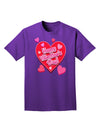 Happy Valentine's Day Romantic Hearts Adult Dark T-Shirt-Mens T-Shirt-TooLoud-Purple-Small-Davson Sales