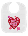 Happy Valentine's Day Romantic Hearts Baby Bib