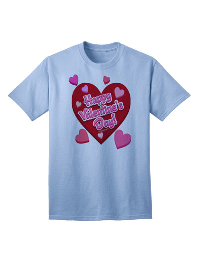 Happy Valentine's Day - Romantic Hearts Collection: Premium Adult T-Shirt-Mens T-shirts-TooLoud-Light-Blue-Small-Davson Sales