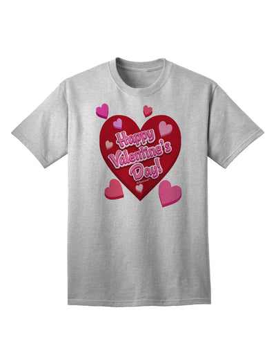 Happy Valentine's Day - Romantic Hearts Collection: Premium Adult T-Shirt-Mens T-shirts-TooLoud-AshGray-Small-Davson Sales