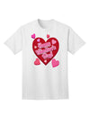 Happy Valentine's Day - Romantic Hearts Collection: Premium Adult T-Shirt-Mens T-shirts-TooLoud-White-Small-Davson Sales