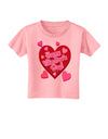 Happy Valentine's Day Romantic Hearts Toddler T-Shirt-Toddler T-Shirt-TooLoud-Candy-Pink-2T-Davson Sales