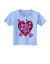 Happy Valentine's Day Romantic Hearts Toddler T-Shirt-Toddler T-Shirt-TooLoud-Aquatic-Blue-2T-Davson Sales