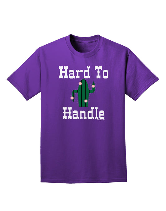 Hard To Handle Cactus Adult Dark T-Shirt by TooLoud-Mens T-Shirt-TooLoud-Purple-Small-Davson Sales