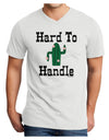 Hard To Handle Cactus Adult V-Neck T-shirt by TooLoud-Mens V-Neck T-Shirt-TooLoud-White-Small-Davson Sales