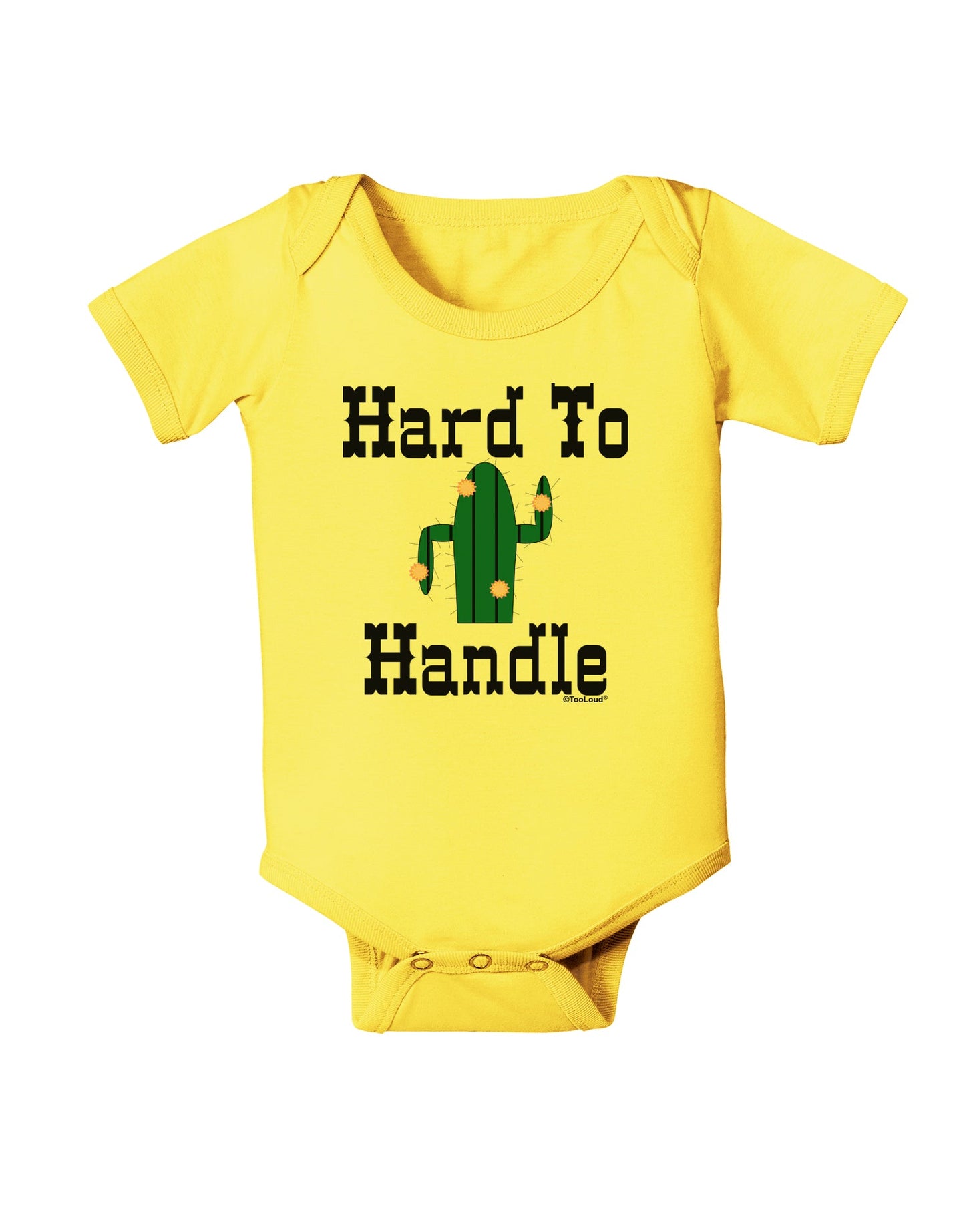 Hard To Handle Cactus Baby Romper Bodysuit by TooLoud-TooLoud-Yellow-06-Months-Davson Sales