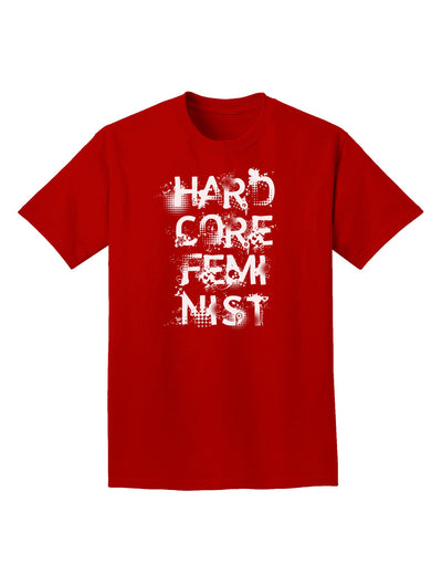 Hardcore Feminist Adult Dark T-Shirt-Mens T-Shirt-TooLoud-Red-Small-Davson Sales
