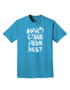 Hardcore Feminist Adult Dark T-Shirt-Mens T-Shirt-TooLoud-Turquoise-Small-Davson Sales