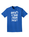 Hardcore Feminist Adult Dark T-Shirt-Mens T-Shirt-TooLoud-Royal-Blue-Small-Davson Sales