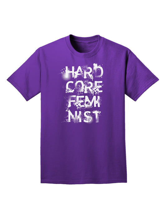 Hardcore Feminist Adult Dark T-Shirt-Mens T-Shirt-TooLoud-Purple-Small-Davson Sales