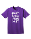 Hardcore Feminist Adult Dark T-Shirt-Mens T-Shirt-TooLoud-Purple-Small-Davson Sales